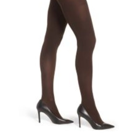 Dkny Accessories Womens Dkny Opaque Coverage Control Top Tights Size Small Coffee Bean